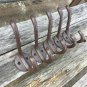 Lot 10 Vintage Style Cast Iron Wall Coat Double Hooks Hat Hook Hall Tree 5 1/3""