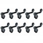 Lot10 Cast Iron Wall Coat Hooks Hat Hook Hall Tree Vintage Retro Style Black