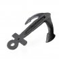 5pcs Sharp Anchor Style Cast Iron Wall Mount Coat Hooks Hat Hook Hall Tree