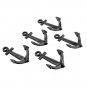 5pcs Sharp Anchor Style Cast Iron Wall Mount Coat Hooks Hat Hook Hall Tree