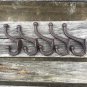 5X Vintage Style Cast Iron Wall Coat Hooks Hat Hook Hall Tree 4 1/2"" Decor Brown