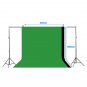 10Ft Adjustable Background Support Stand Photo 3 Color Studio Backdrop Kit