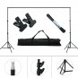 Adjustable10ft Photography Background Support Stand Photo Backdrop Crossbar Kit