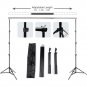 6.5*10 Ft Adjustable Background 2 Support Stand Photo Backdrop 4 Crossbar Kit