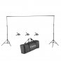 10x6.5ft Adjustable Background Support Stand Photo Studio Backdrop Crossbar Set