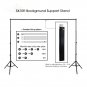10Ft Heavy Duty Adjustable Photography Background Support Stand Kit With Case