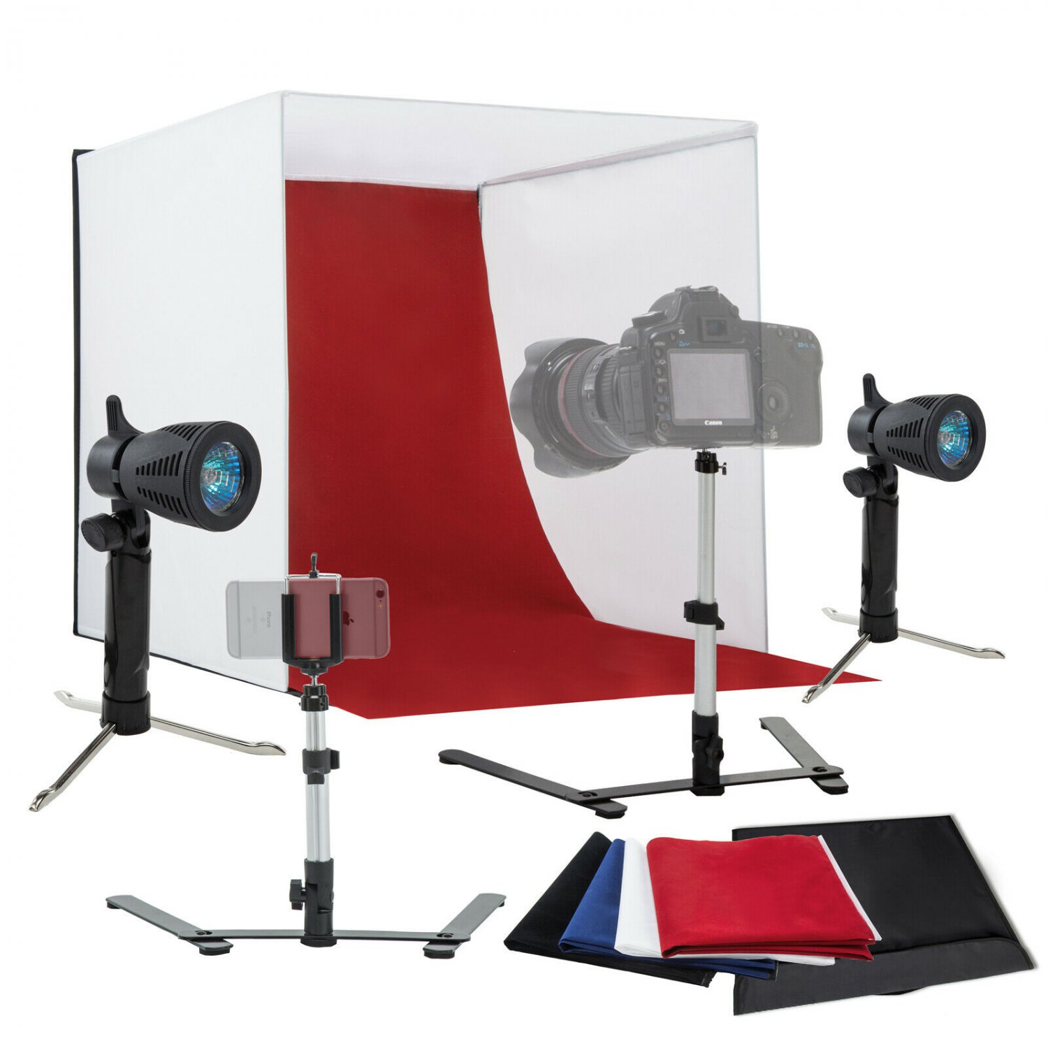 16"" Photography Light Tent Kit Backdrop Cube In A Box Mini Stand Photo