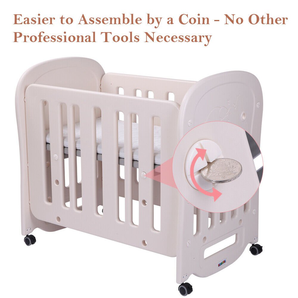 Portable Rocking Baby Sleeper Bassinet Cradle Newborn Crib Bed Nursery ...