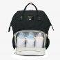 Multifunctional Baby Diaper Backpack Mommy Backpack Nappy Changing Bag Black