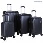 4Pcs ABS Trolley Carry On Travel  Luggage Set Bag Spinner  Suitcase w/Lock Black