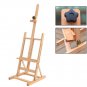 Art Supply Adjustable Easel Beech Tabletop H-Frame Studio Artist Wood Portable