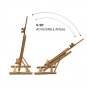 Art Supply Adjustable Easel Beech Tabletop H-Frame Studio Artist Wood Portable