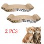 2x Pet Cat Scratching Corrugated Board Grinding Claw Plate with Catnip Furniture