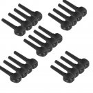 20pcs 4/4 Violin Fiddle Tuning Peg Set Ebony Wooden Replacement Professional