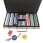300 Piece Poker Chips Set Casino Dice Chip Cards With Aluminum Case