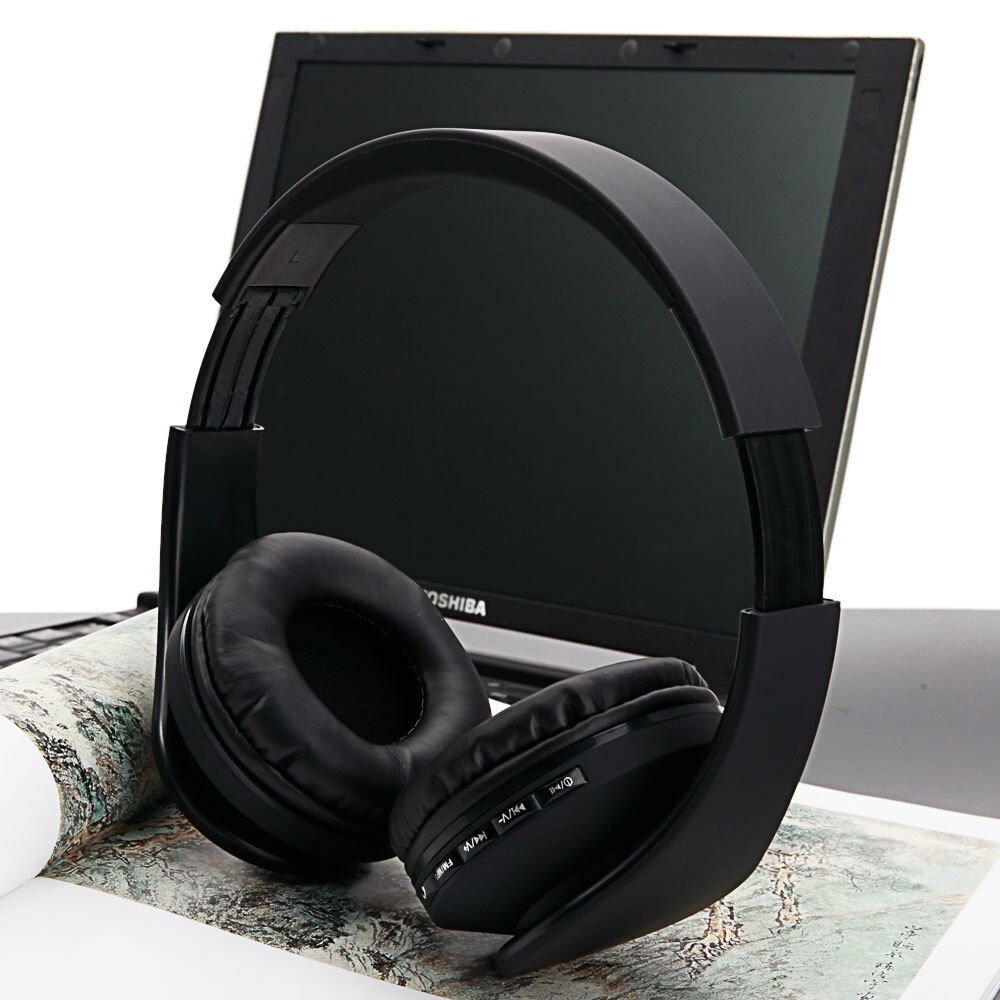 2x Wireless Headsets FM Stereo Headphone Earphone MP3 Player Universal