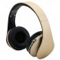 Foldable Wireless Stereo FM Radio Headphone Headsets Mic + User Manual