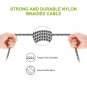 Micro USB Android Cable,Fast Charger Durable Nylon Braided (3pack,3FT+7FT+10FT)