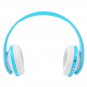 Wireless Foldable Stereo Headphone Sports Headset Blue White