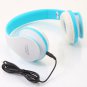 Wireless Foldable Stereo Headphone Sports Headset Blue White
