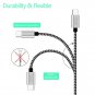 New Type USB C Cable 3Pack 3FT Nylon Braided Type Lightning Cable USB A