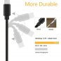 Type USB C Cable, 3Pack 3FT Nylon Braided Type Lightning Cable USB A to Black