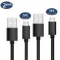 Micro USB Android Cable,Fast Charger Durable Nylon Braided (2pack,7FT x 2)