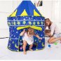 Protable Folding Blue Play Tent Childrens Kids Castle Cubby Play House
