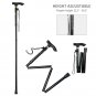 Height Adjustable Walking Stick Trekking Poles Folding Aid Cane for Travel