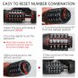 42"" Bicycle Lock Cable 5 Digital Heavy Duty Combination Chain Padlock Security
