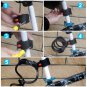 42"" Bicycle Lock Cable 5 Digital Heavy Duty Combination Chain Padlock Security