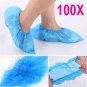 100 Pairs Plastic Disposable Shoe Boot Cover Carpet Floor Protection Cleaning