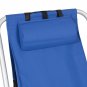 New Backpack Beach Chair Folding Portable Chair Blue Solid Construction Camping