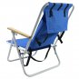 New Backpack Beach Chair Folding Portable Chair Blue Solid Construction Camping