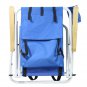 New Backpack Beach Chair Folding Portable Chair Blue Solid Construction Camping