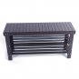 Modern Shoe Bench Entryway Storage Bamboo Coffee Shelf Rack Hallway Furniture