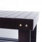 Modern Shoe Bench Entryway Storage Bamboo Coffee Shelf Rack Hallway Furniture
