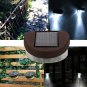 1x 2-LED Solar Fence Light Powerful Outdoor Garden Yard LED Light White Light