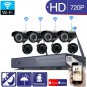 Wireless 8CH CCTV H.264 NVR 720P Outdoor WIFI IR-CUT Camera Home Security System