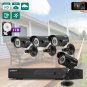 8-Channel NVR Outdoor IP66 Waterproof IR-CUT WIFI P2P Camera Security System 1TB