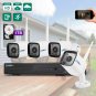 Wireless 8CH 1080P NVR 720P WiFi IR-CUT Camera Home Security System With 1TB HDD