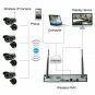 Wireless 1080P 8CH NVR Kit 1MP HD CCTV WIFI IR-CUT Camera Security System 1TB