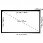120"" 16:9 HD 3D Frame Projector Screen 105x59 Projection Velvet Home Theater
