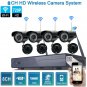 8CH 960P CCTV NVR 4 1500TVL Outdoor PIR IR-CUT WIFI Camera Security System Kit