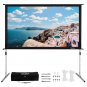 100"" 16:9 Stand Portable Fast Fold Projector Screen 4K 3D Projection + Carry Bag
