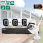 8CH 1080P HDMI NVR 720P WiFi IR-CUT Camera Home Security System Motion Detection