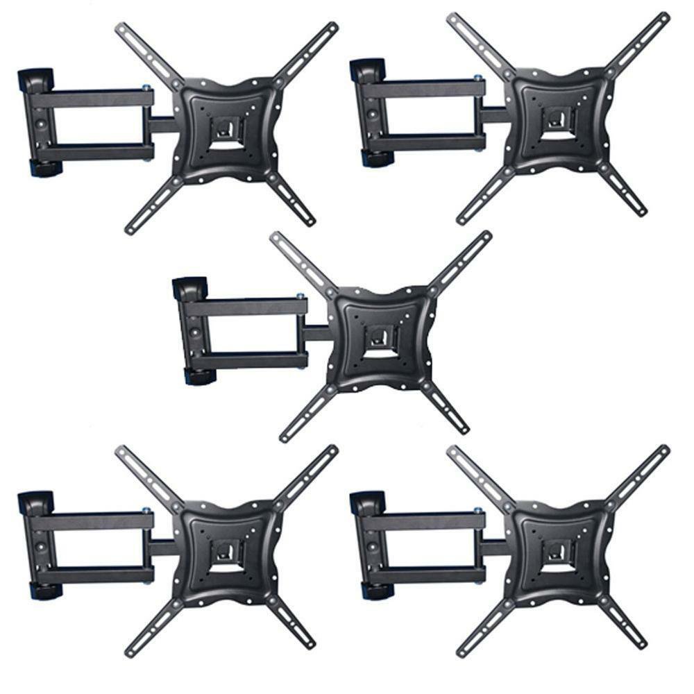 5pcs  Full Motion TV Wall Mount Swivel Bracket 13""-50"" TV Display VESA 400 x 400