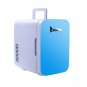 Mini Fridge Portable Cooler Warmer Heats 6L Auto Car Boat Home Office Blue