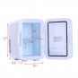 Mini Fridge Portable Cooler Warmer Heats 6L Auto Car Boat Home Office Blue