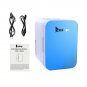 Mini Fridge Portable Cooler Warmer Heats 6L Auto Car Boat Home Office Blue